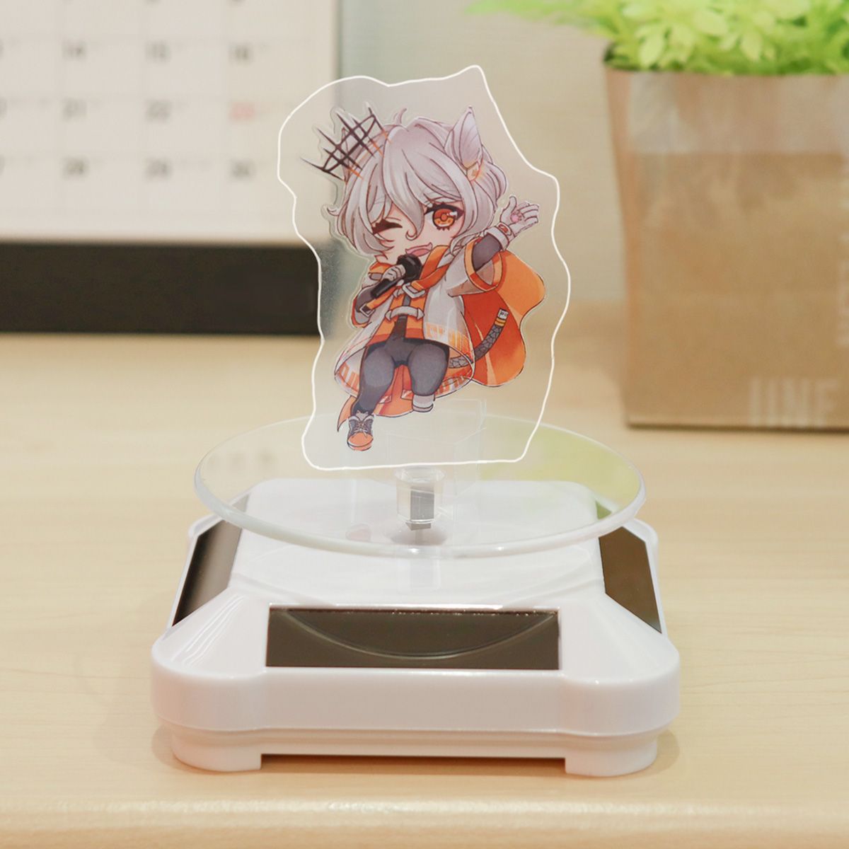 アクスタ台 ディスプレイ ぬいぐるみ 推し様に乗っていただく回転台 白色 345891