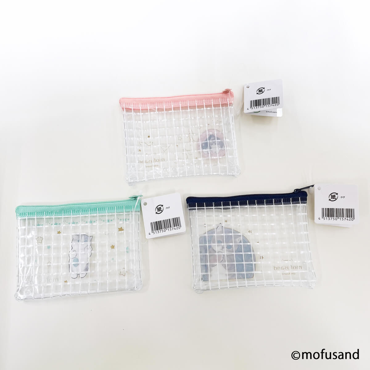 mofusand ミニメッシュポーチ 【お一人様12点まで】 346098