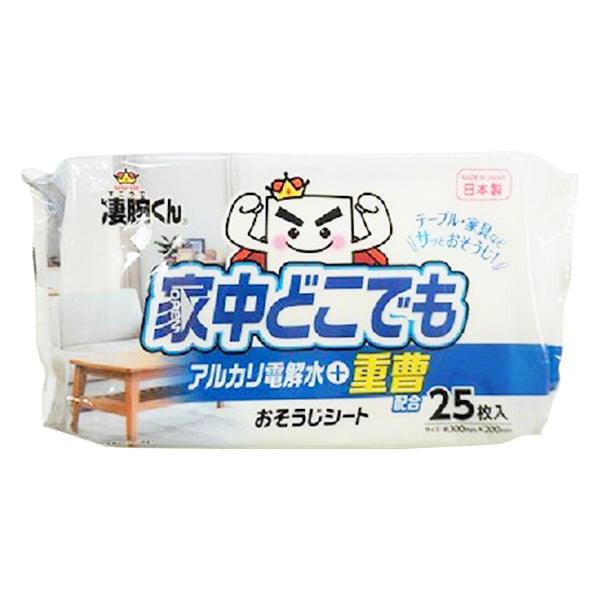 凄腕くん アルカリ電解水+重曹おそうじシート25枚 346299
