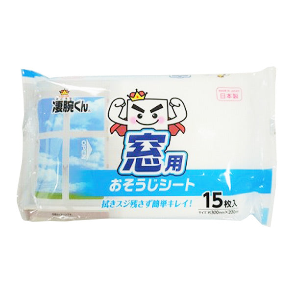 凄腕くん 窓用おそうじシート 15枚 346301