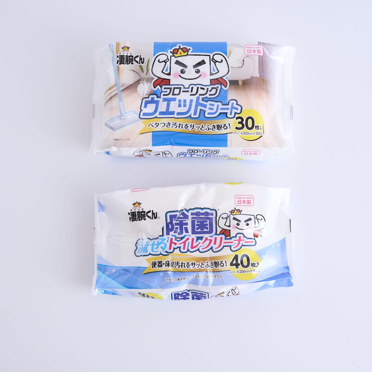 凄腕くん 除菌流せるトイレクリーナー 40枚 346303