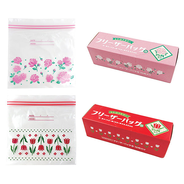 フリーザーバッグ S 15P レトロフラワー 346960