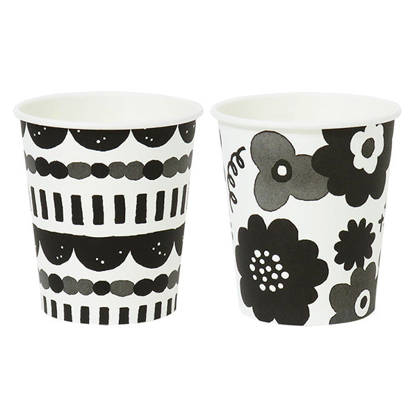 【在庫限り】紙コップ ペーパーカップ 北欧フラワー柄 205ml 20個 347030