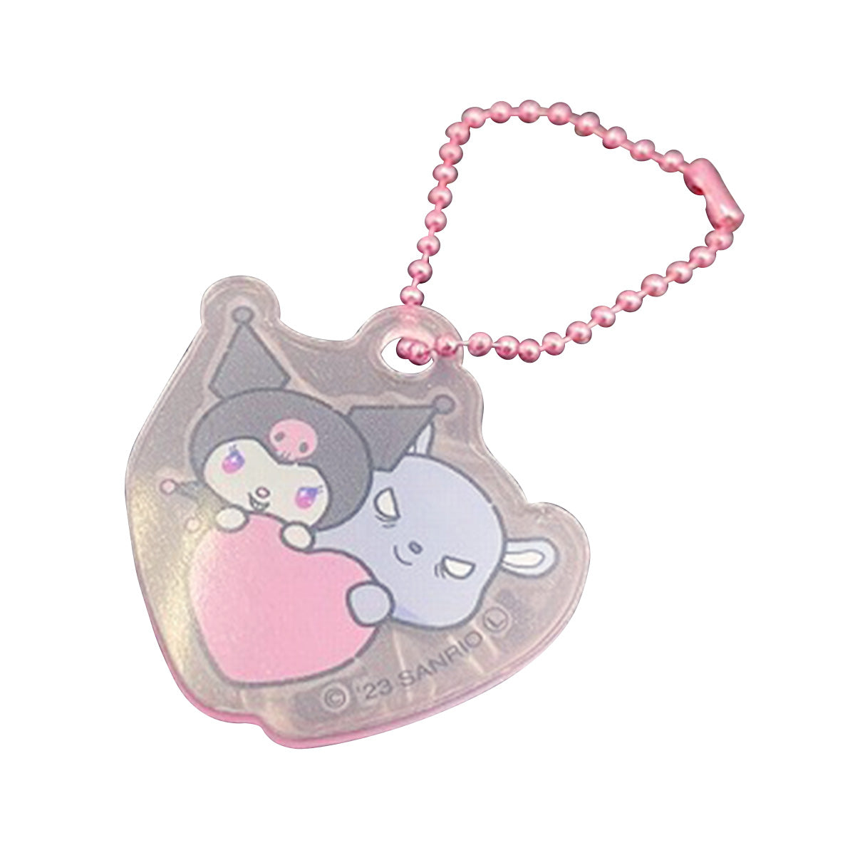 【OUTLET】KUROMI クロミ化計画 キーホルダー ピンク 347048