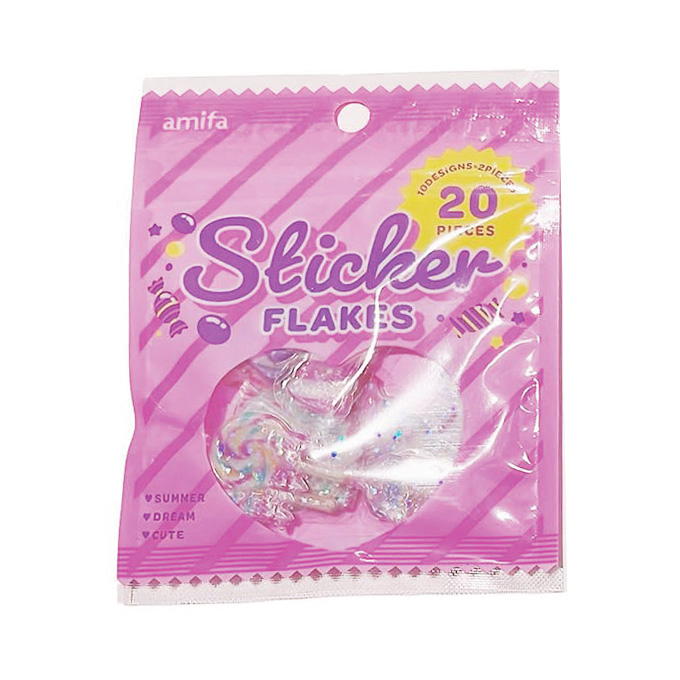 フレークシール 20片 お菓子パッケージ 347158
