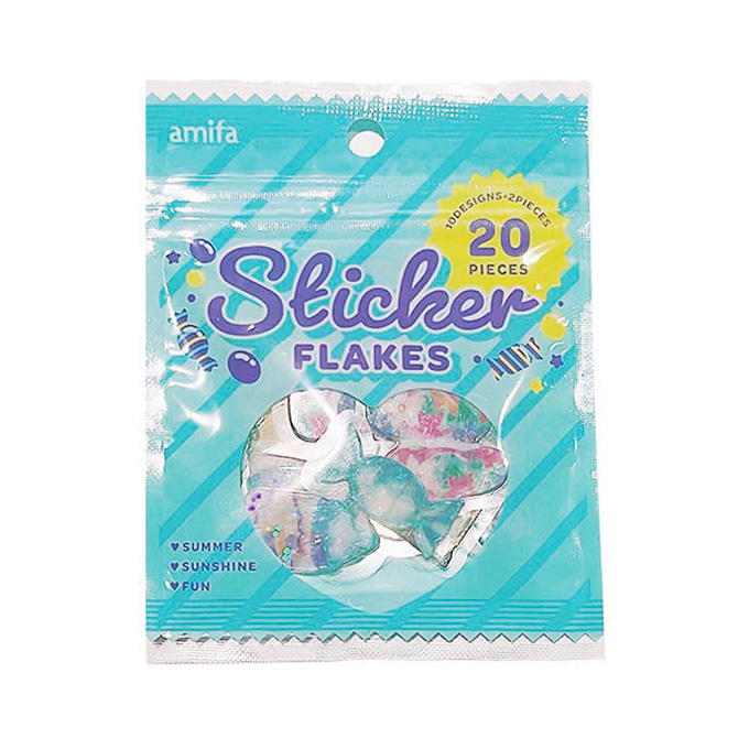 フレークシール 20片 お菓子パッケージ 347158