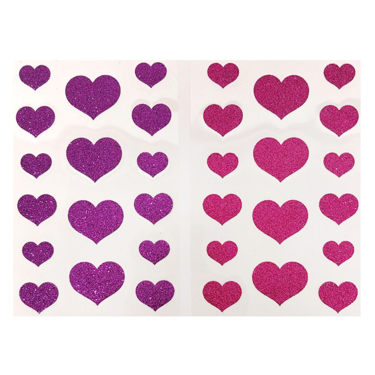 推し色うちわデコレーションシール 紫・ピンク 347192