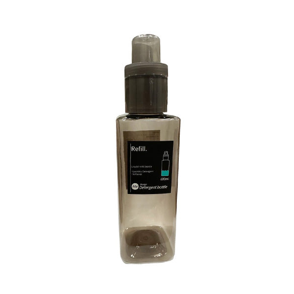 1dp液体洗剤ボトル 詰め替え容器 600ml アンバー 347359