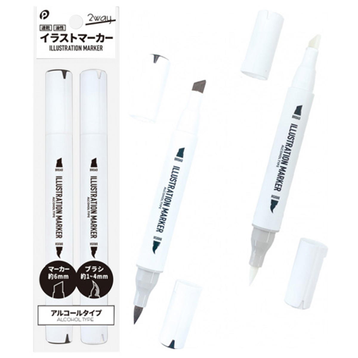 イラストマーカー1 CLB BLK 347515