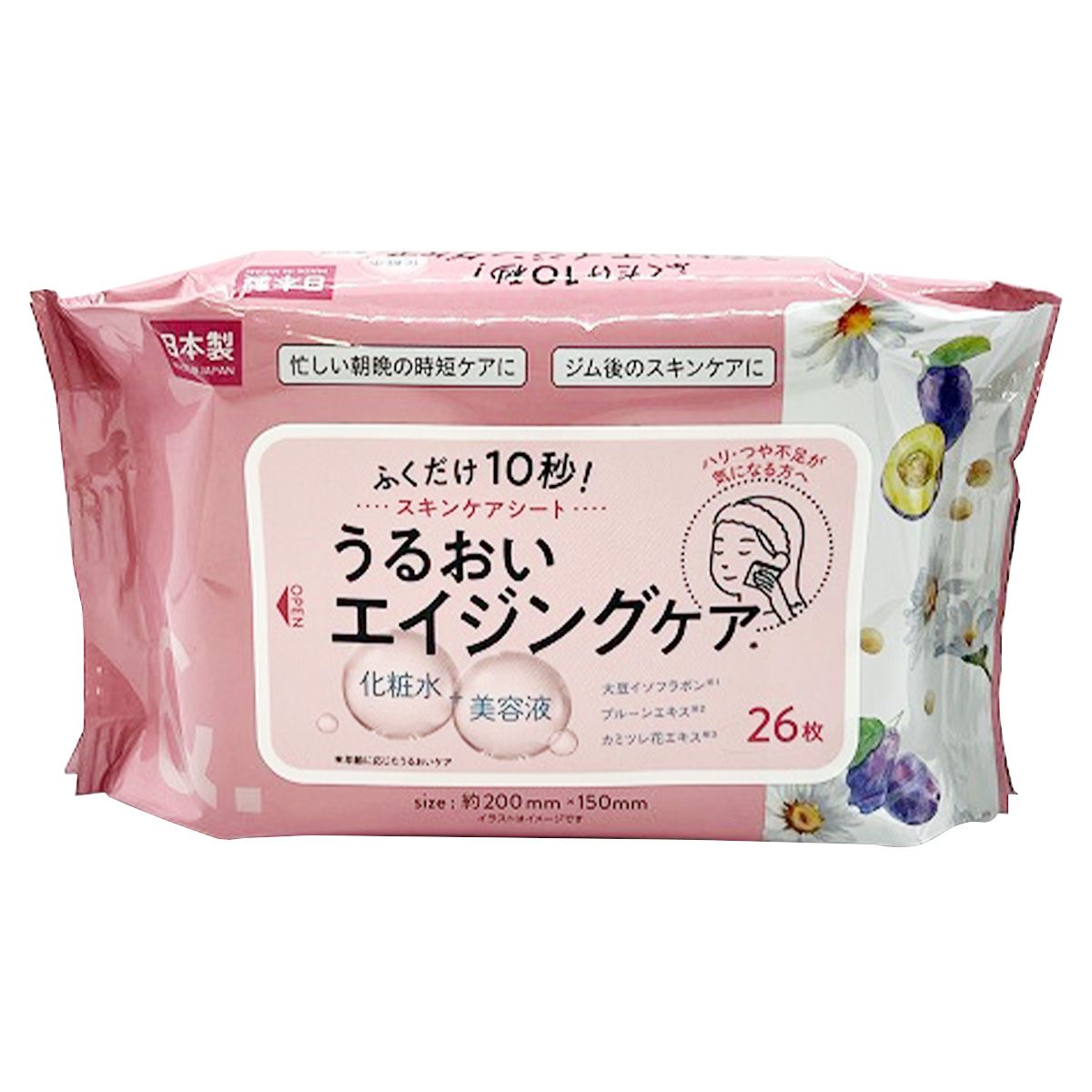 &.スキンケアシート エイジングケア 26枚入り 347545