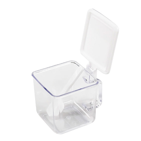 【在庫限り】調味料入れ スマートポット360(スプーン付) ホワイト 347807