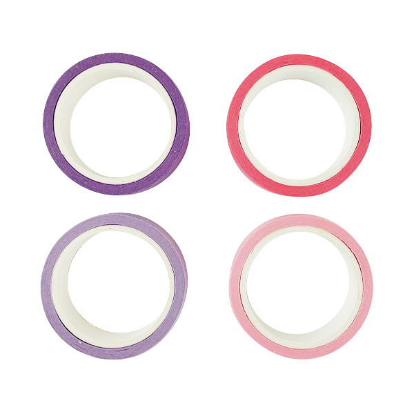 マスキングテープ推し色2巻 紫・ピンク 348166