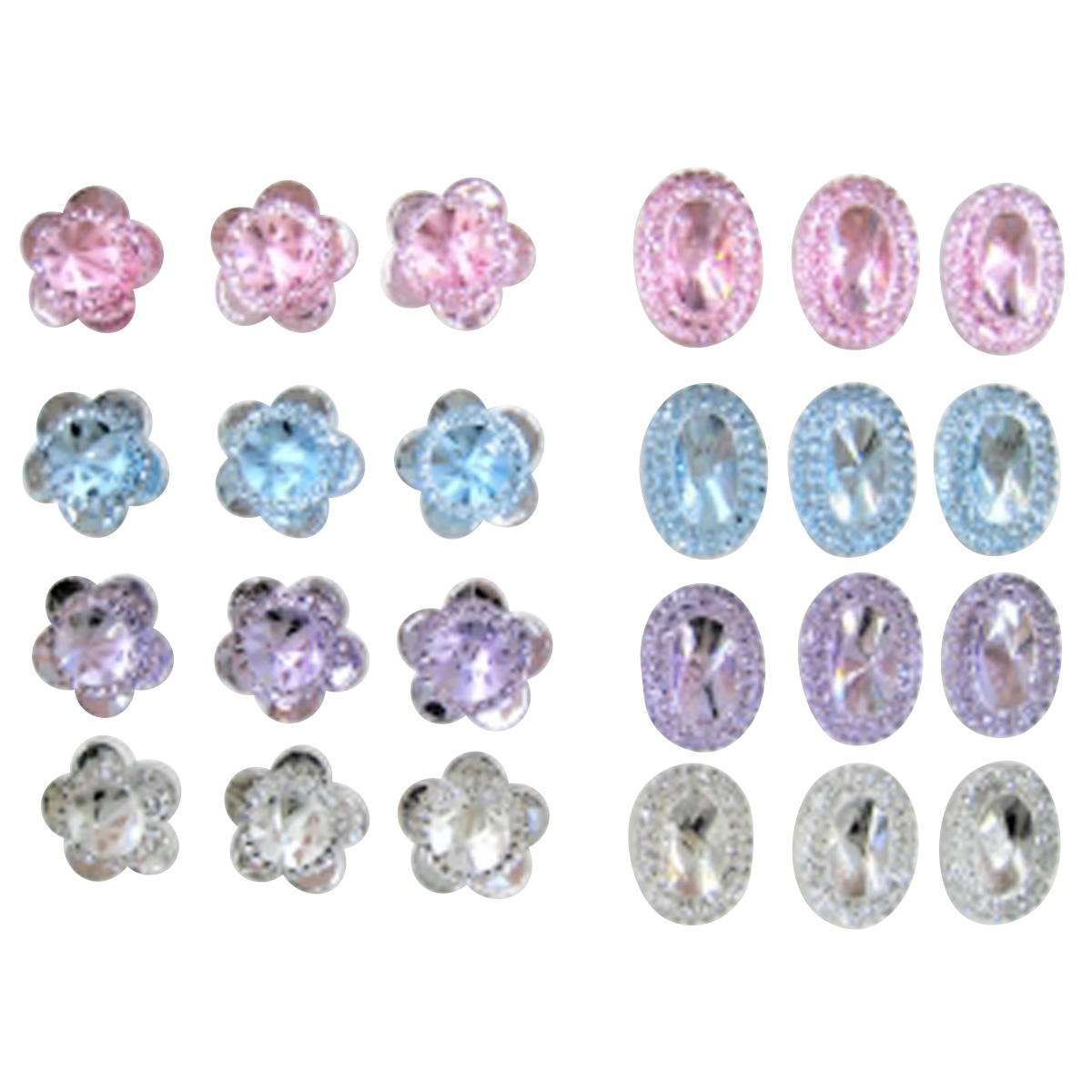 パーツ プレシャス 花・楕円12P 348173