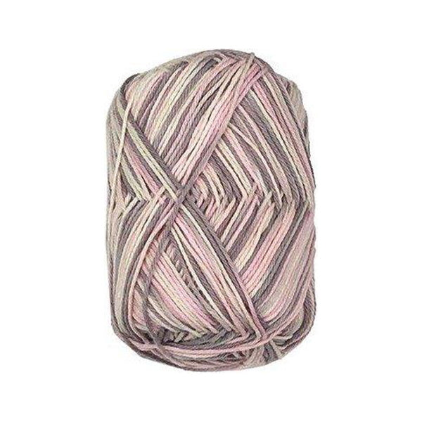毛糸 サマーヤーン 夏糸 プリントコットン 綿100% 20g 3 ピンク 348194