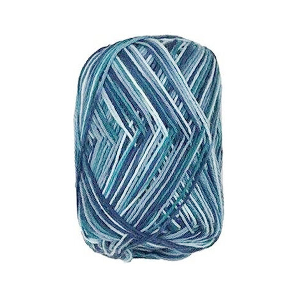 毛糸 サマーヤーン 夏糸 プリントコットン 綿100% 20g 6 ネイビー 348197