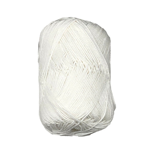 毛糸 夏糸 サマーヤーン 綿100% コットン100 20g 1 ホワイト 348208