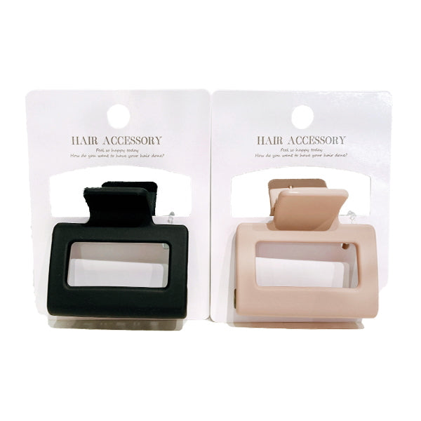 バンスクリップ 髪留めマットスクエア 348844