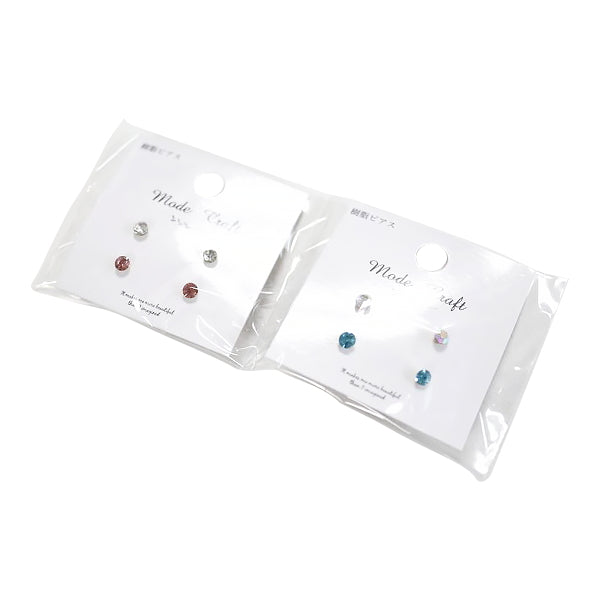 B-MD 樹脂ピアス42 ブルー・ピンク 348863