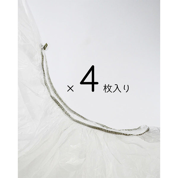 ケープからヘアキャップに早変わりケープキャップ 4枚入 348953