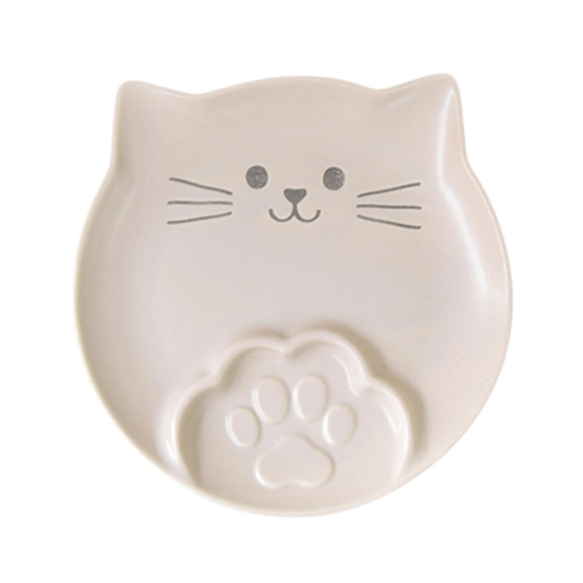 ラテにゃんこ 仕切り皿 ホワイト 349016