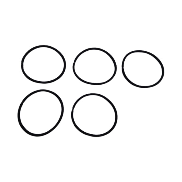 ヘアゴム 髪ゴム 抗ウイルス剤入リングゴム 5P M 黒 349500