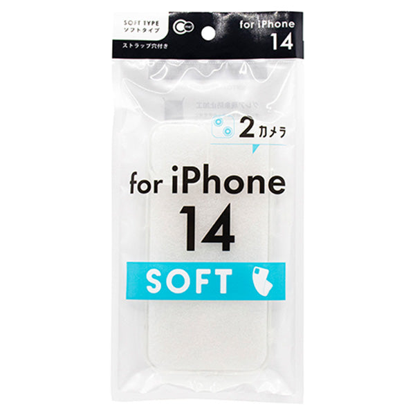 iPhone14用ケース ソフトクリア 349678