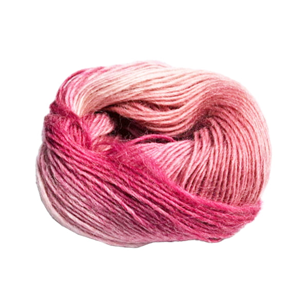 毛糸 ウール100% フェードカラーヤーン ストロベリーピーチブロッサム 349758