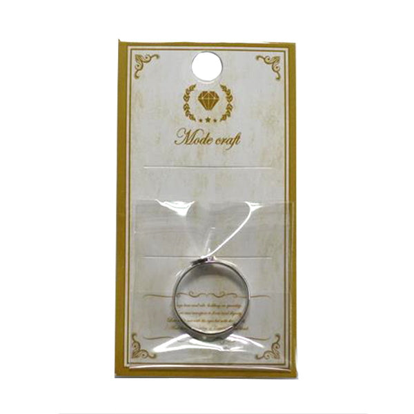 リングパーツ平皿付き/B シルバー 349763