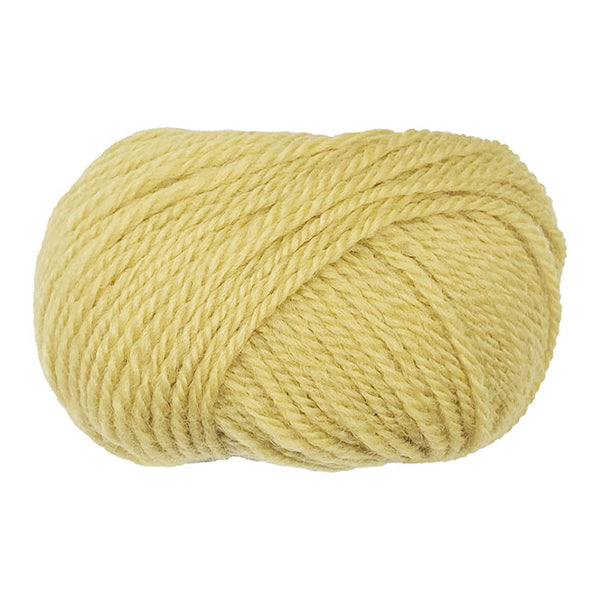 毛糸 ウール100% 純毛並太グレイッシュ 4 イエロー 349815
