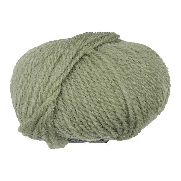 毛糸 ウール100% 純毛並太グレイッシュ 5 グリーン 349816