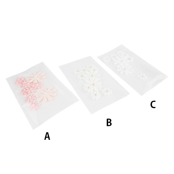 クラフトデコパーツ フラワーレースMIX 10P 349908