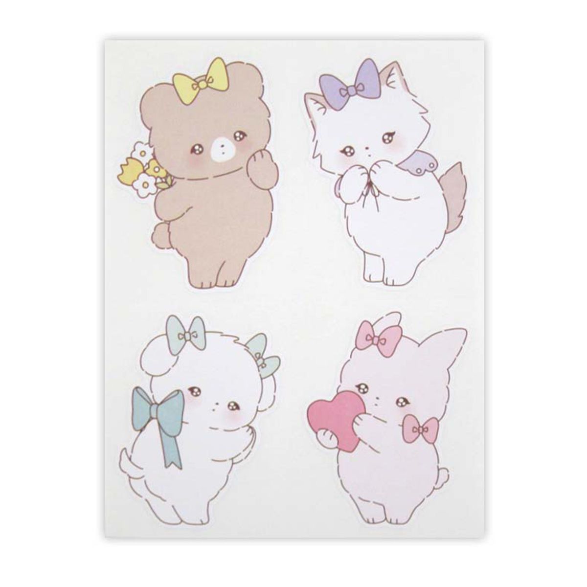 ダイカットシール すき色アニマルズ B 24片 350050