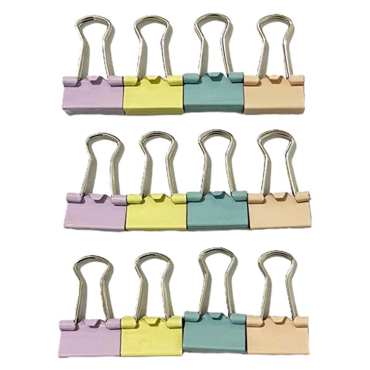 カラーダブルクリップ 小小 15mm 12個 350426