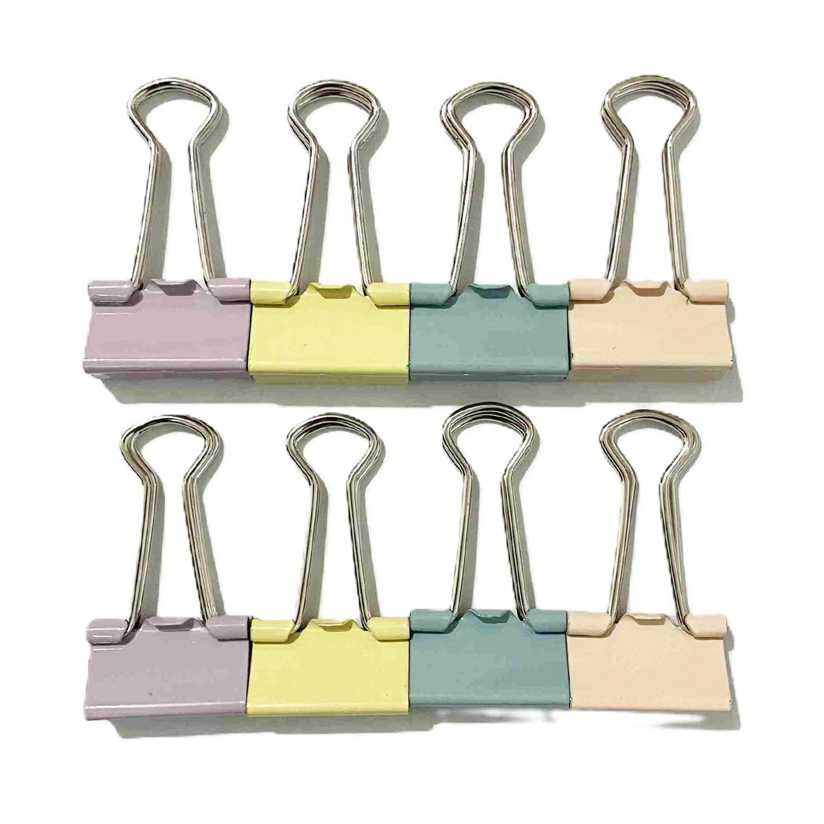 カラーダブルクリップ 小 19mm 8個 350427