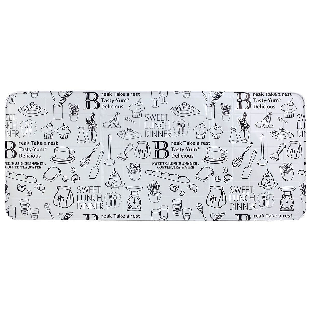 レンジカバー 油はねガード クックガード カフェ柄 約76×32cm 350622