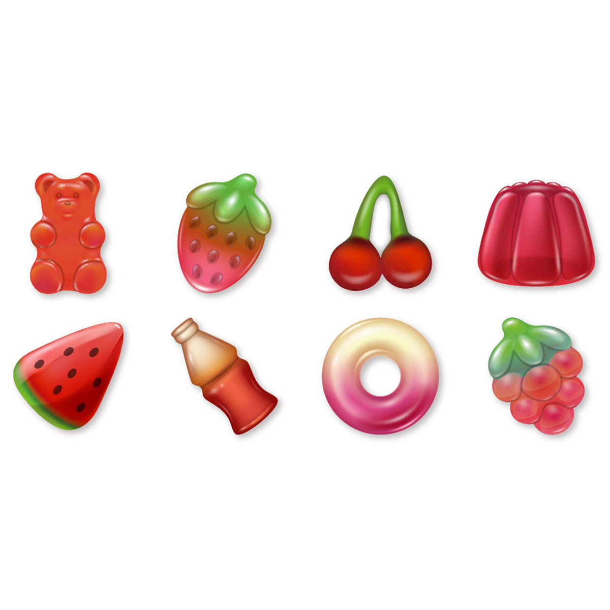 フレークシール 24P ぷっくりキャンディ 350695