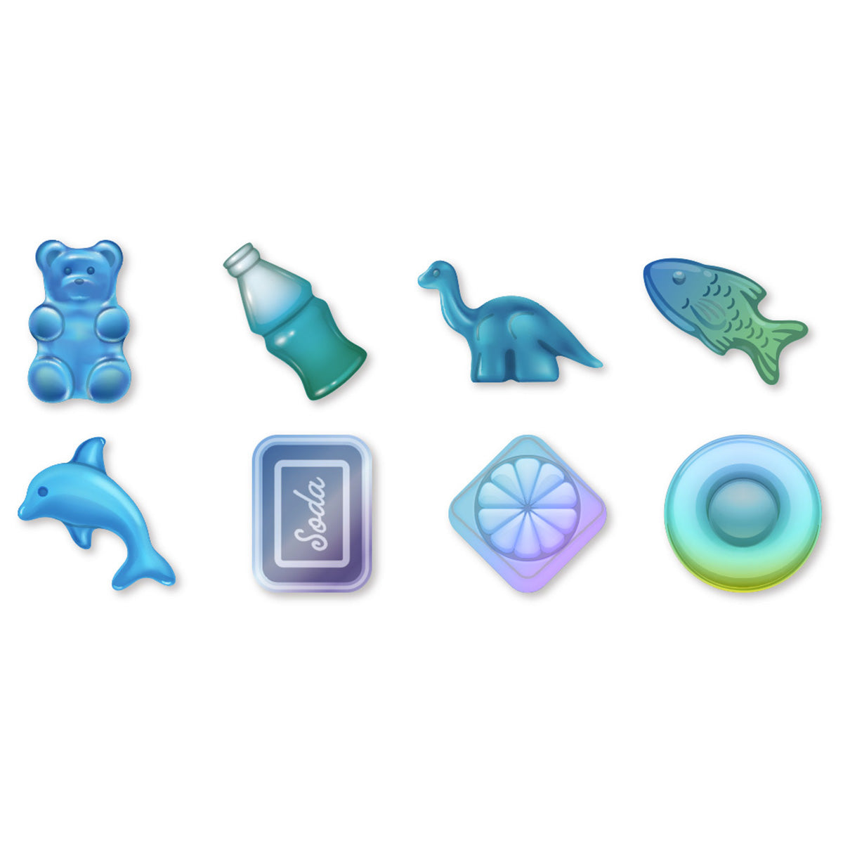 フレークシール 24P ぷっくりキャンディ 350695