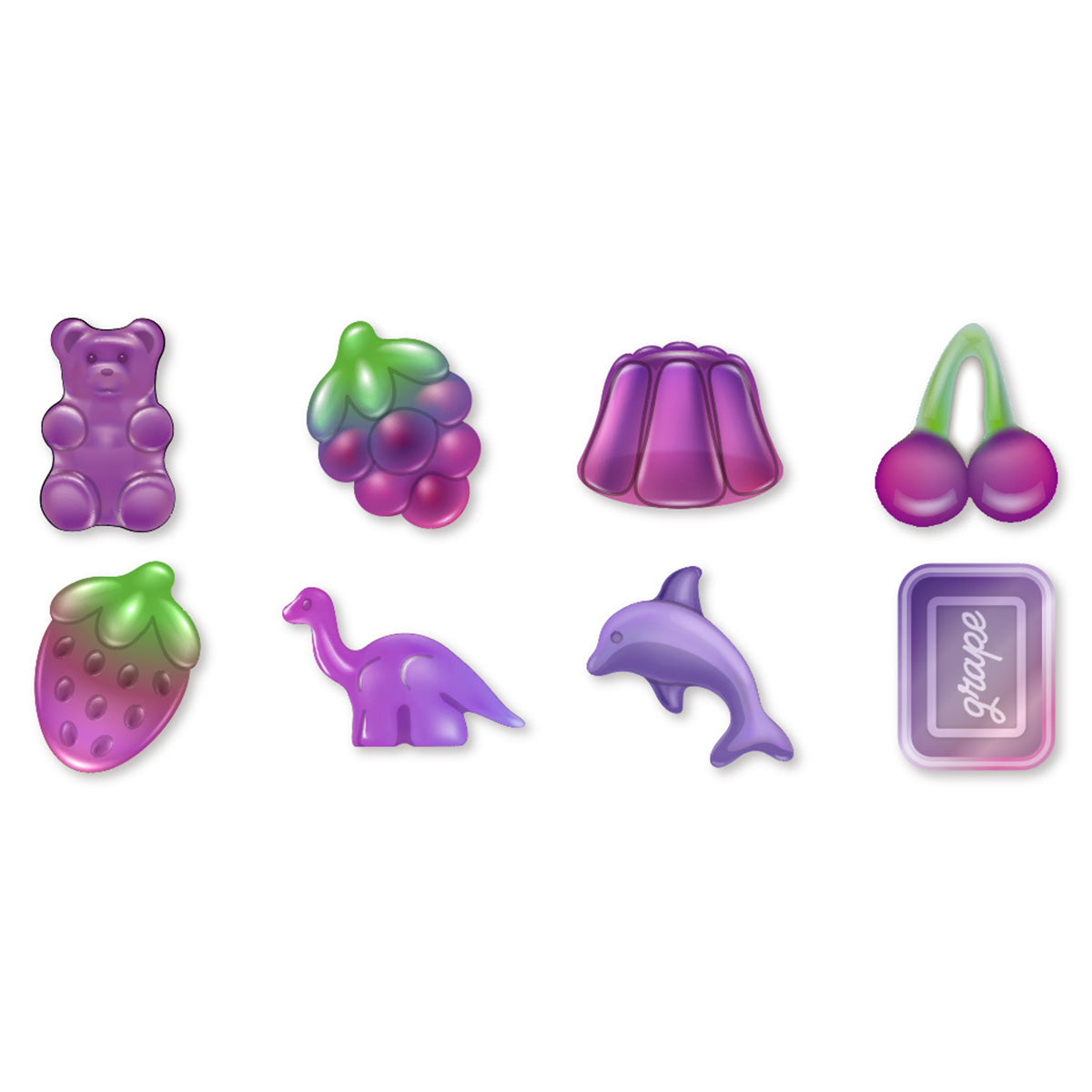 フレークシール 24P ぷっくりキャンディ 350695