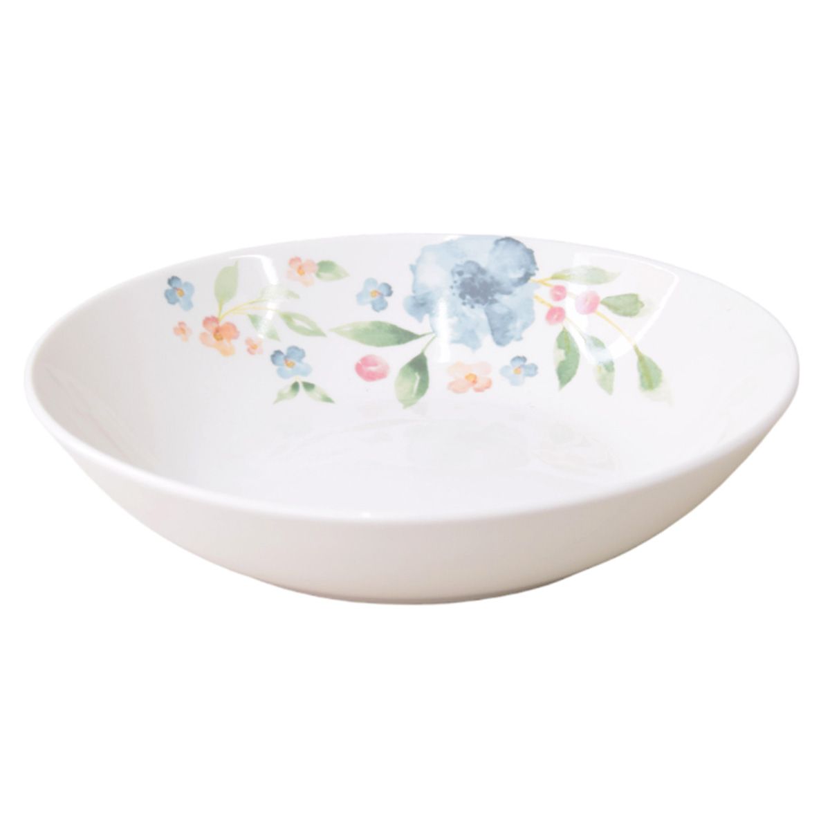 【OUTLET】パスタ皿 深皿 水彩フラワー パスタボウル 約20cm×4cm 350984