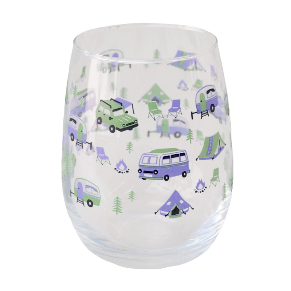 【OUTLET】グラス コップ 腰丸タンブラー キャンプ 約400ml 351186
