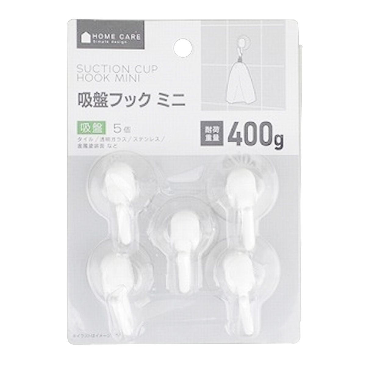 吸盤フック ミニ 5個 351220