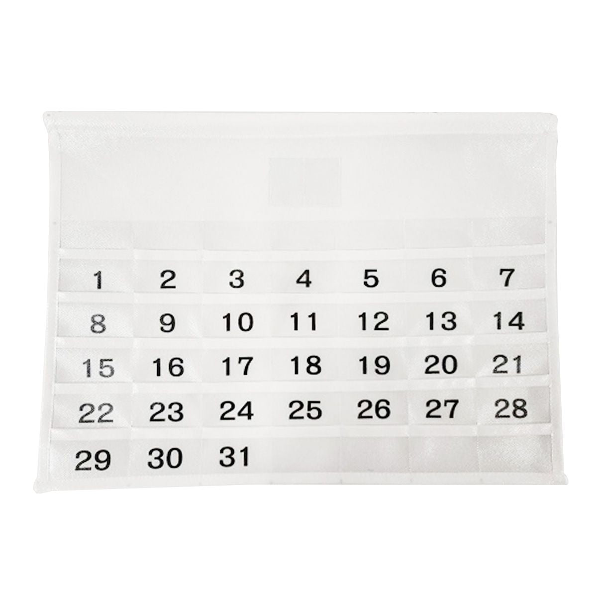 ウォールポケット カレンダーポケット 壁掛けポケット収納ポケット 月間タイプ ホワイト 351294