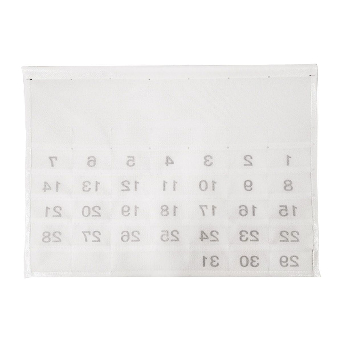 ウォールポケット カレンダーポケット 壁掛けポケット収納ポケット 月間タイプ ホワイト 351294