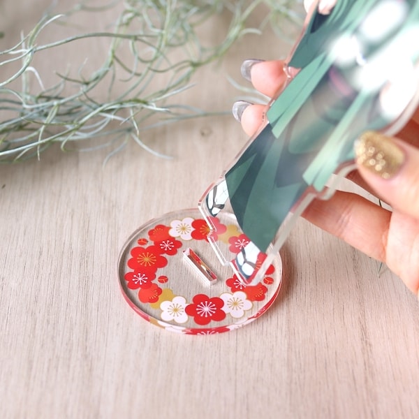 アクリルスタンドデコレーション台座 アクスタ台座 梅柄 推し活 オタ活 351408