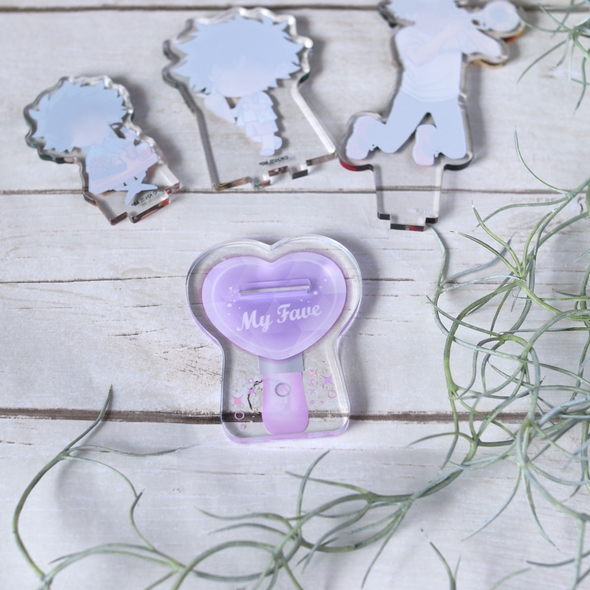 アクリルスタンドデコレーション台座 アクスタ台座 ライト柄 推し活 オタ活 351412