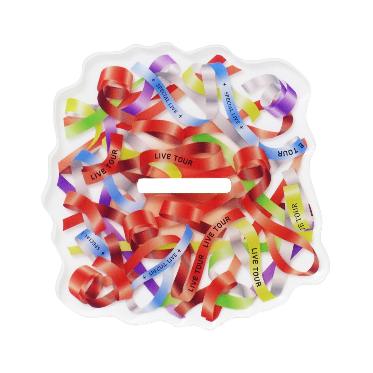 アクリルスタンドデコレーション台座 アクスタ台座 銀テープ柄 推し活 オタ活 351413