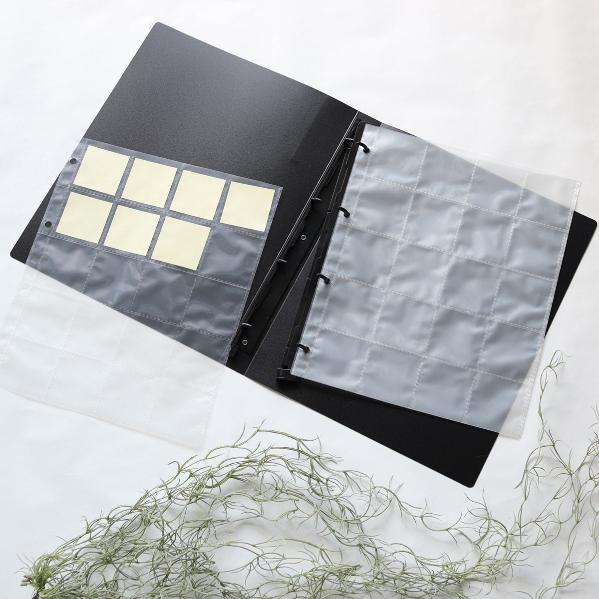 コレクションファイル マイコレ 4リングバインダー 黒 351420