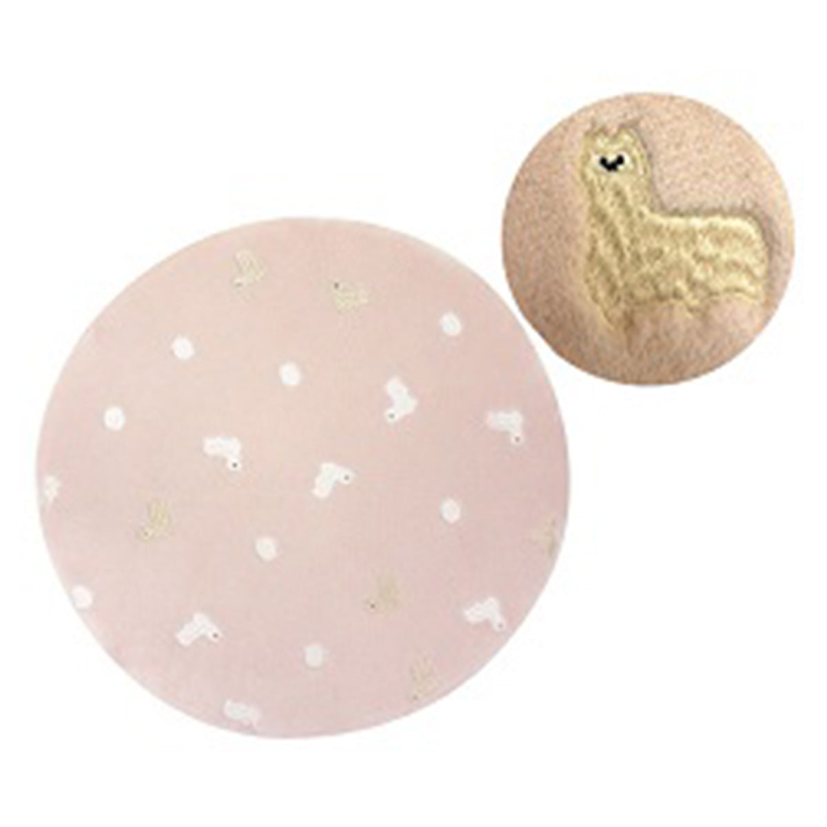 【OUTLET】クッション 座布団 フレンズブランケットラウンドシートクッション/GAF654 40×40×4cm ピンク  351493