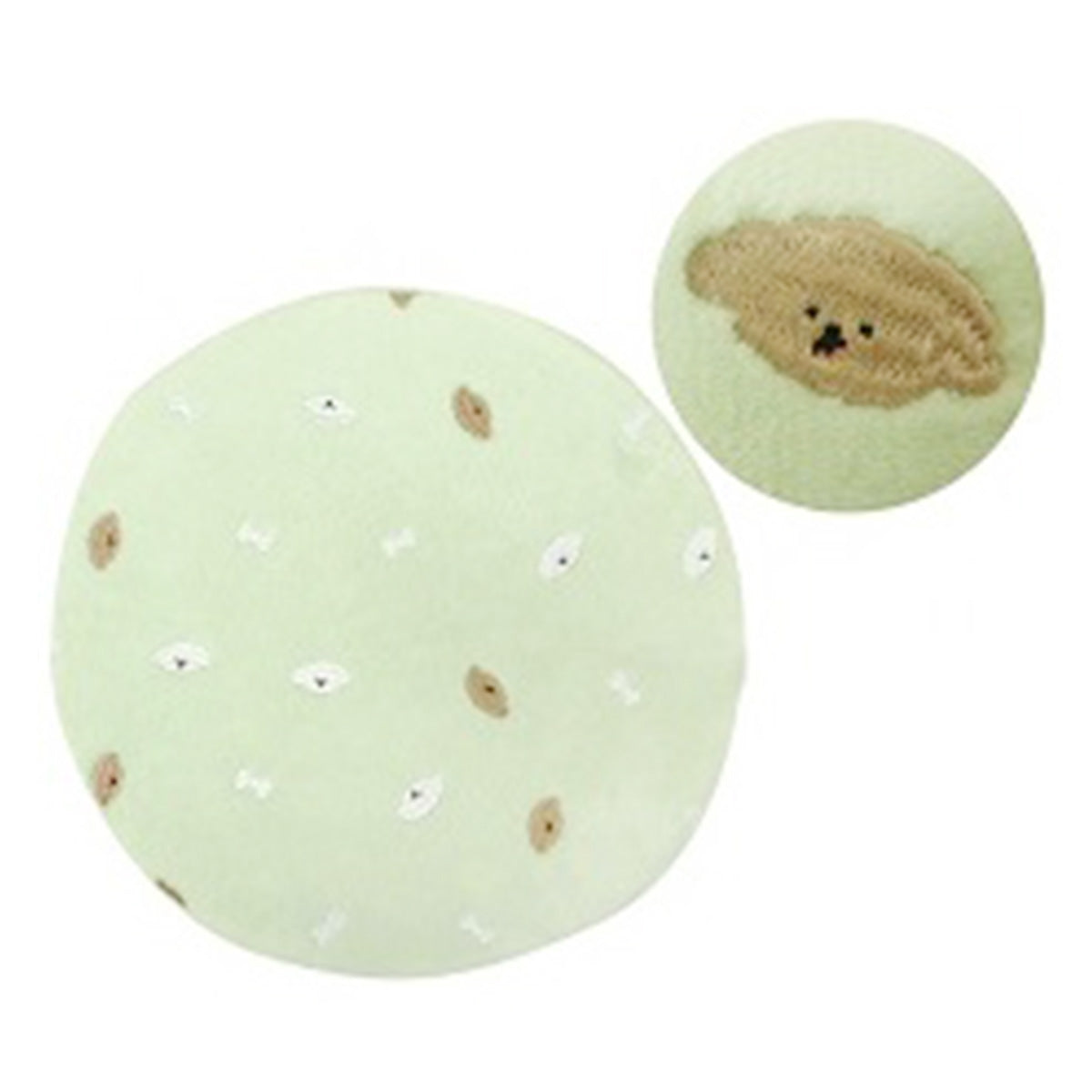 【OUTLET】クッション 座布団 フレンズブランケットラウンドシートクッション/GAF654 40×40×4cm ライトグリーン 351494