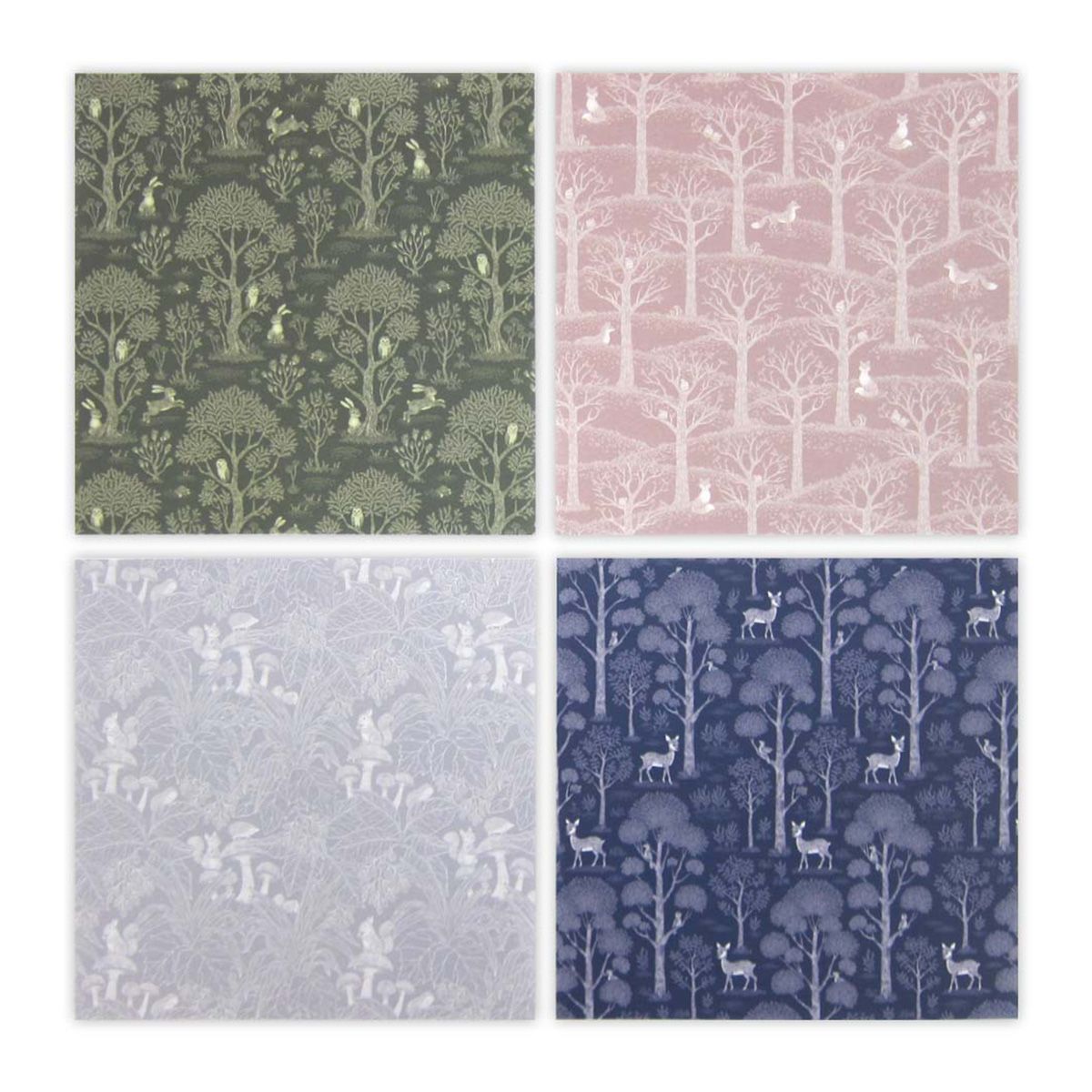 【在庫限り】デザインペーパー 森の散歩 48枚 352003